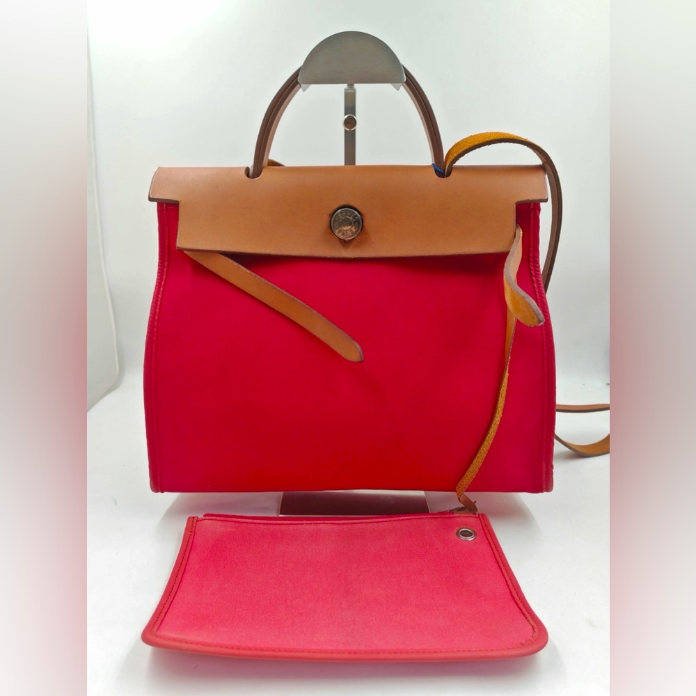 SOLD‼️Authentic Hermes herbag zip 31 with pouch